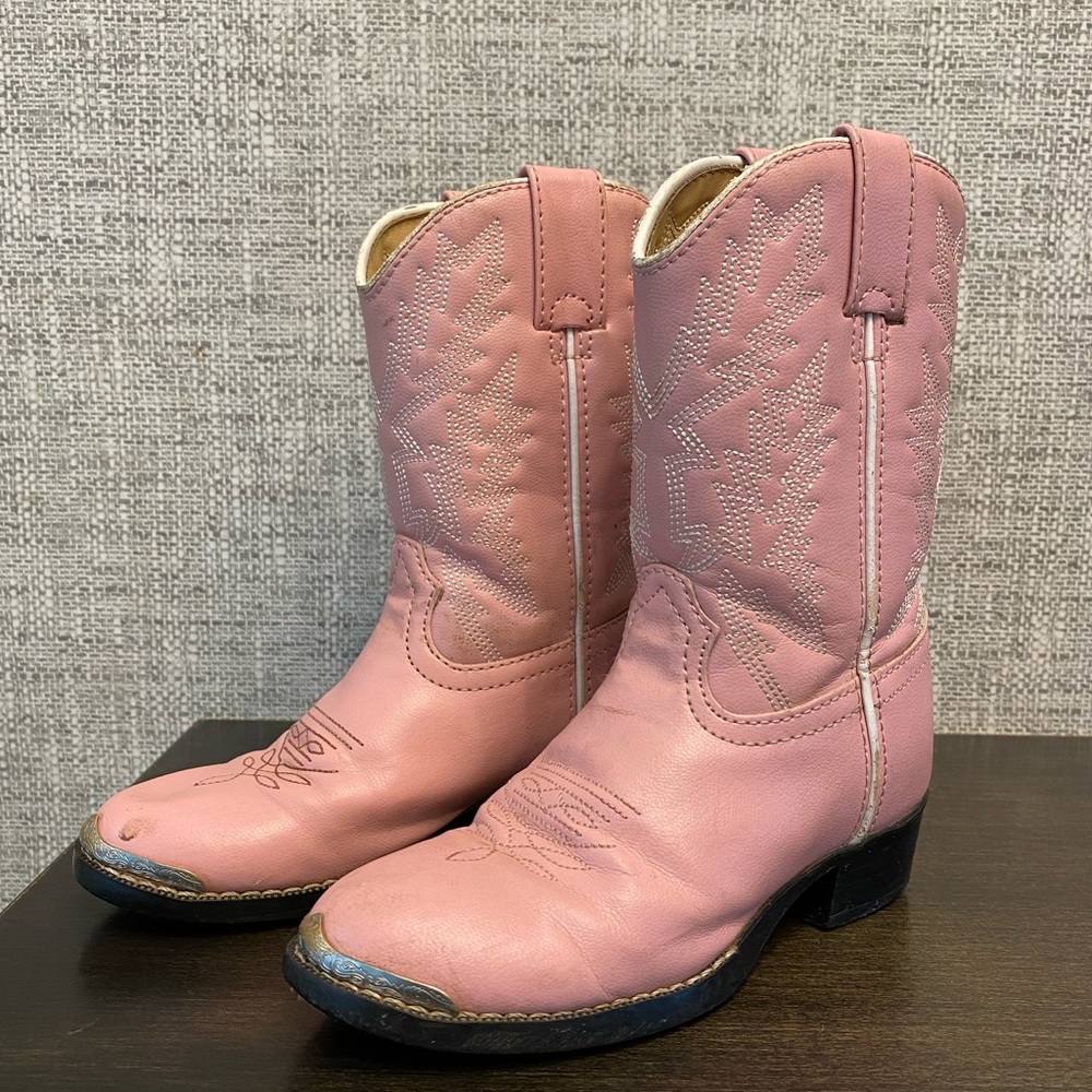 Durango Pink Western Boot Girls Size 12